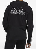 adidas Essentials giant-logo full-zip hoodie