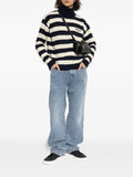 Balmain striped logo-embroidered sweater