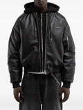 RETERNITY Métropolitain leather bomber jacket