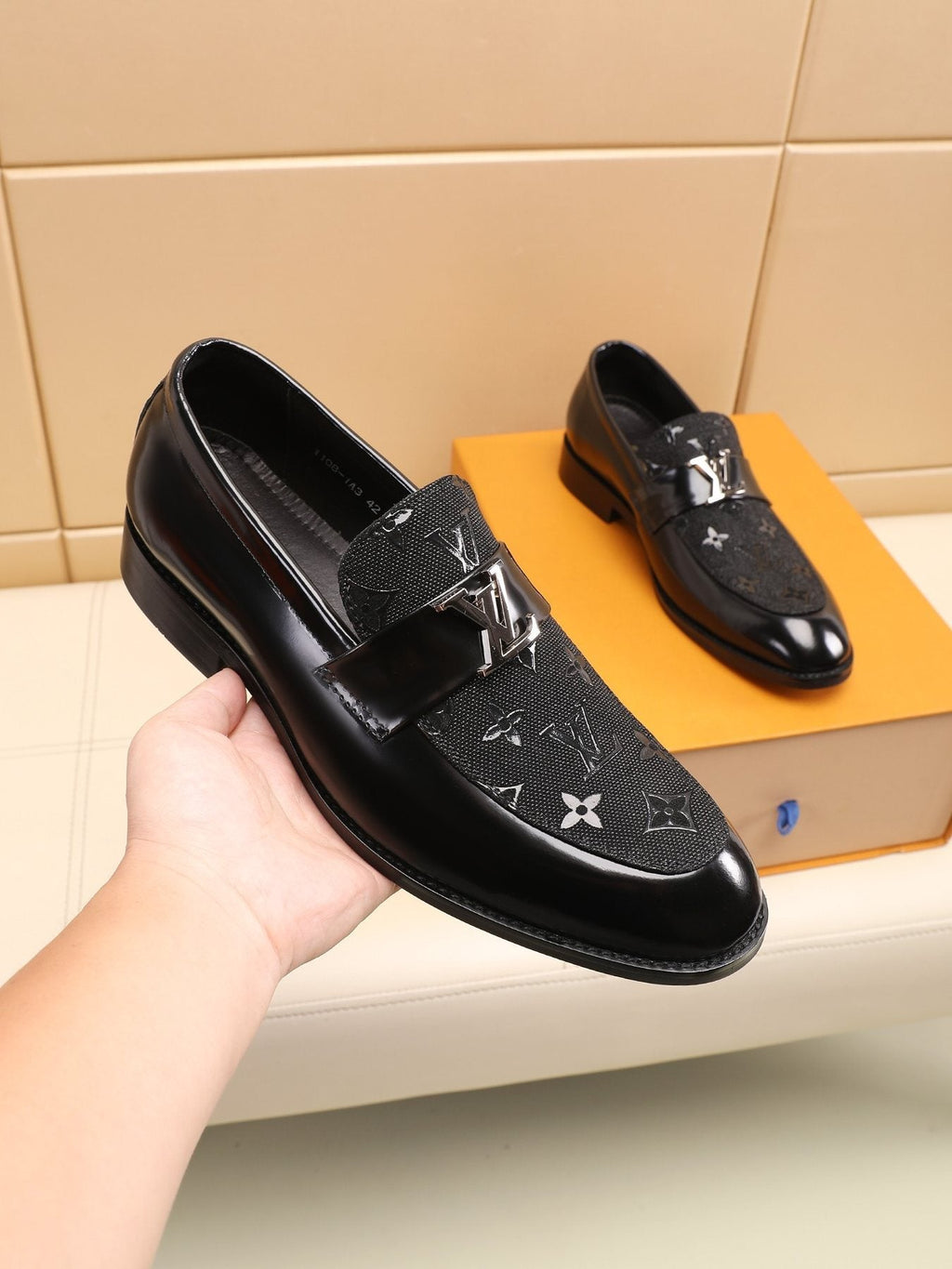 Louis Vuitton Patterned Vamp Loafers